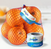 Lebensmittel-Obst-Netzbeutel, der Obst-Etikettenmaterial verpackt
