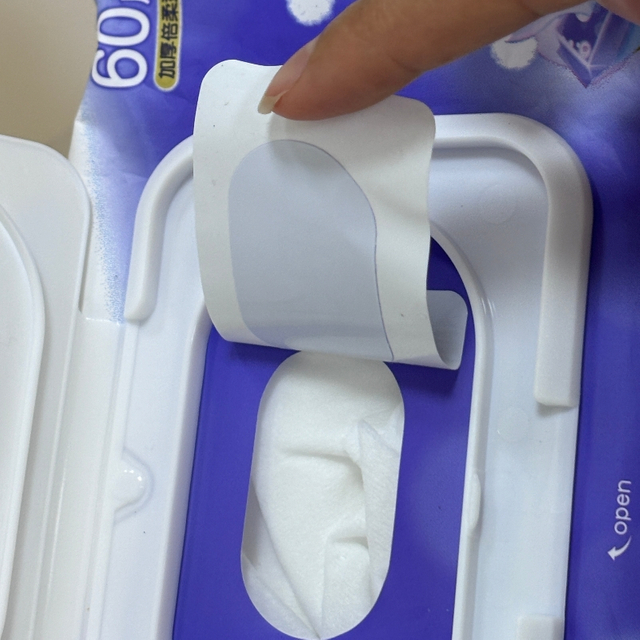 Suya Dayanıklı &Ccedil;ıkarılabilir Etiket Etiket Islak Mendil Ambalajı i&ccedil;in Yeniden Kapatılabilir Soyulabilir Kendinden Yapışkanlı Etiket