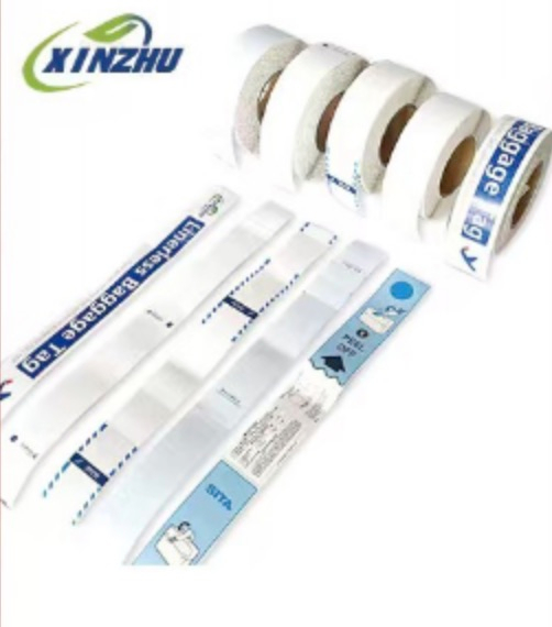 Jumbo Roll Materiale dell'etichetta del bagaglio prioritario della compagnia aerea Etichetta di tracciamento dell'etichetta del bagaglio dell'aeroporto